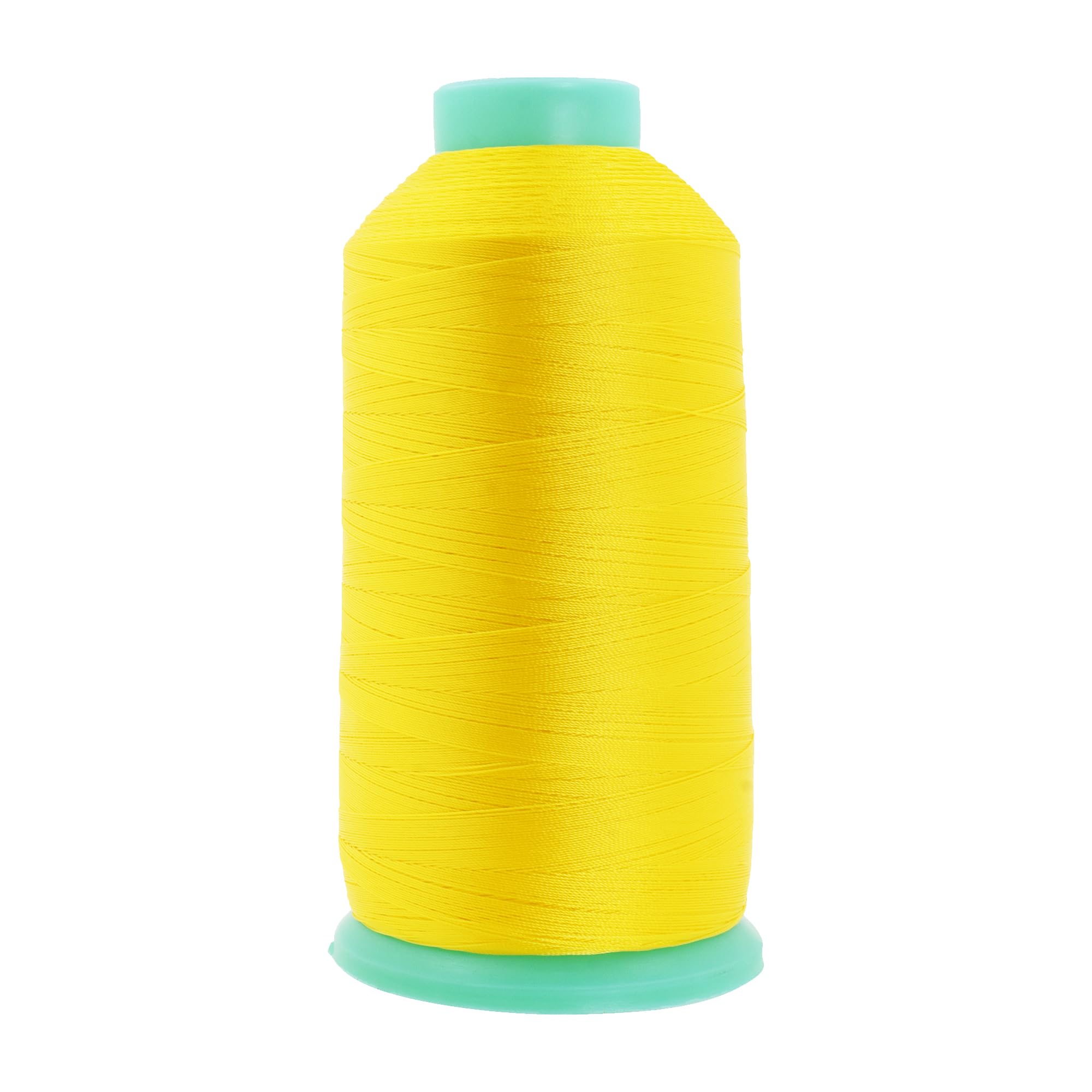 Mandala Crafts Size 46 210D T45 Bonded Nylon Thread - Yellow 2843 YDs Tex 45 Heavy Duty Sewing Threads for Leather, Jeans, Weaving, Outdoor Marine