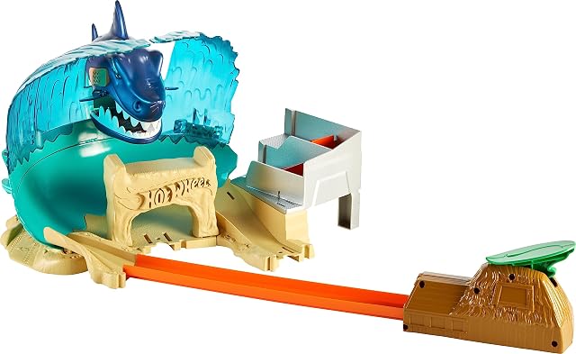 Hot Wheels FNB21 City Rekin Beach Battle Play zestaw, wielokolorowy