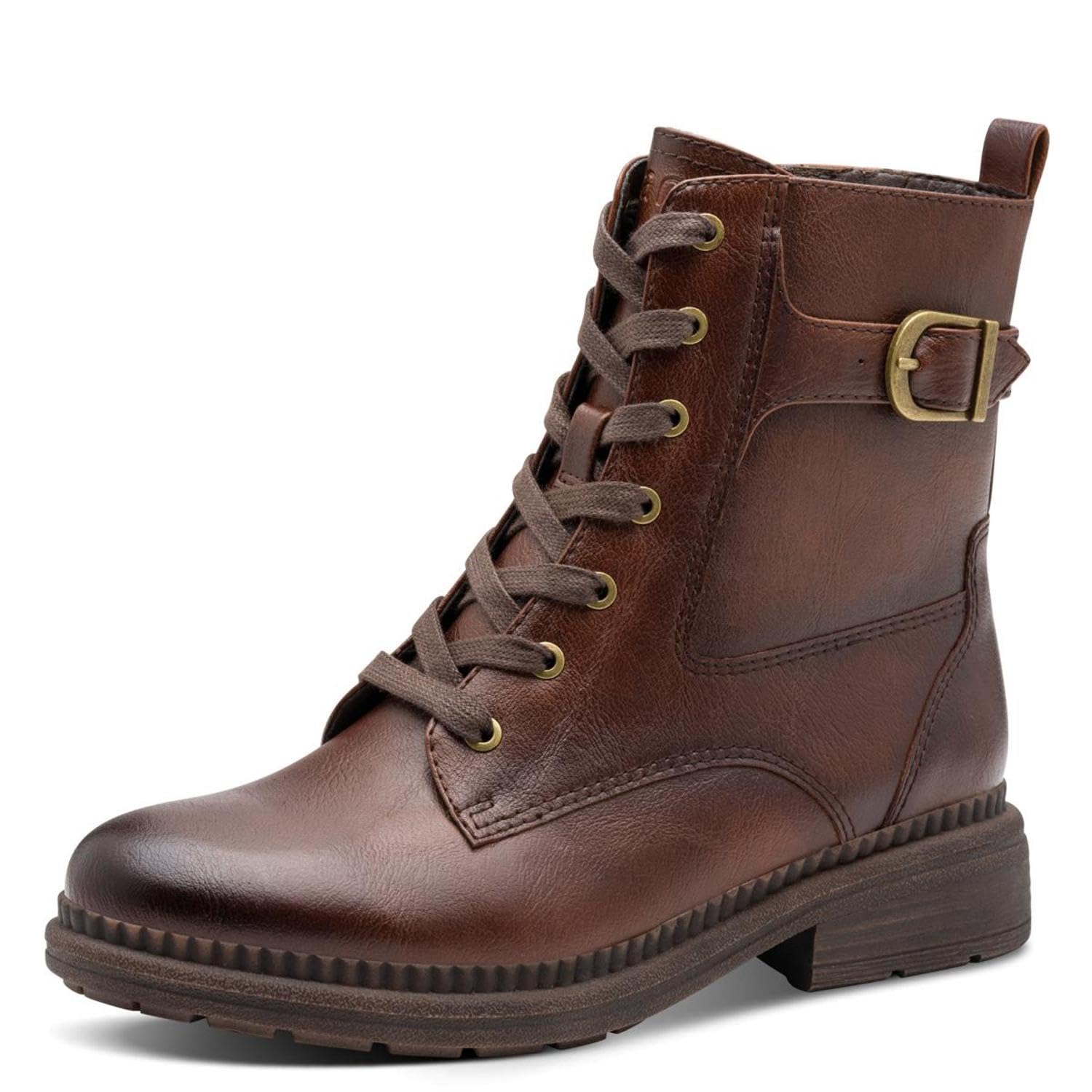 Jana Damen Stiefeletten mit Schnalle Vegan