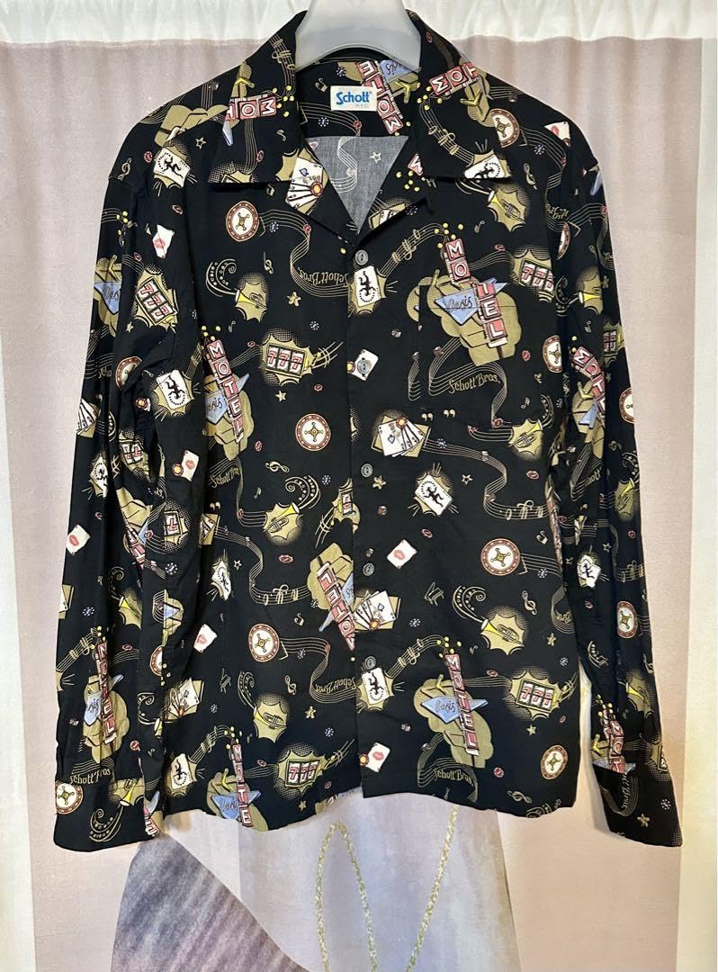 【Schott 】ショットNEON SIGN & CARD SHIRT schott（ショット）の「Schott/ショット/NEON SIGN＆CARD LS