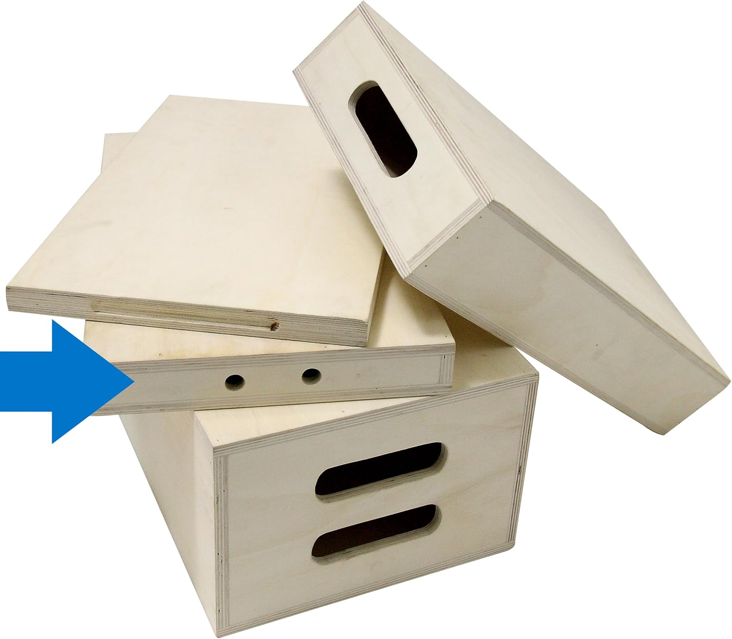 Kupo Apple Box Quarter 20" x 12" x 2", 9-Ply Birchwood Grip Platform with Smooth and Rounded Edges for Studio and Set Use (KG087111)