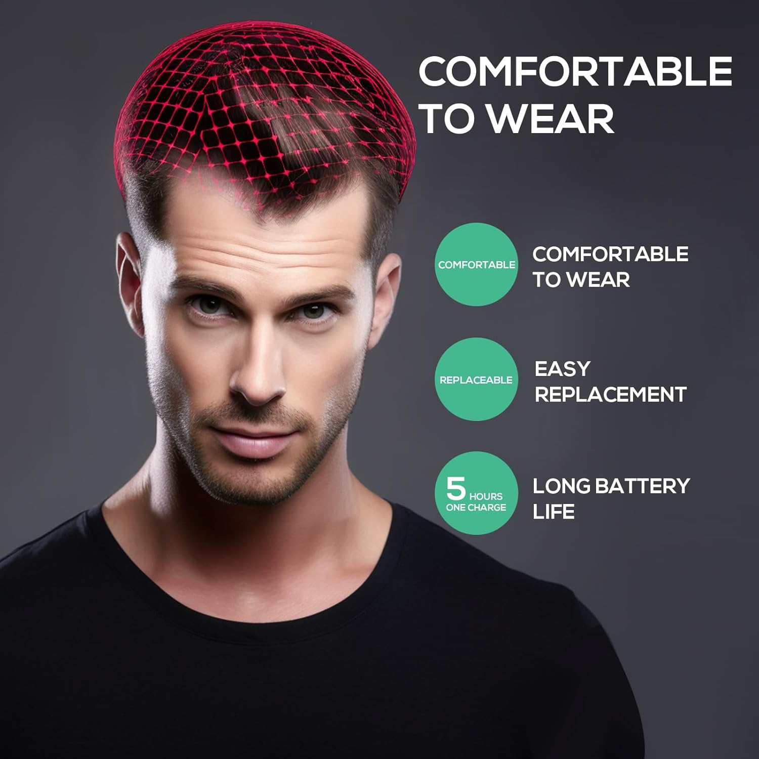 Laser Hair Growth Cap, Low level laser therapy (LLLT) equipment for promoting hair growth in women and men - Image 4