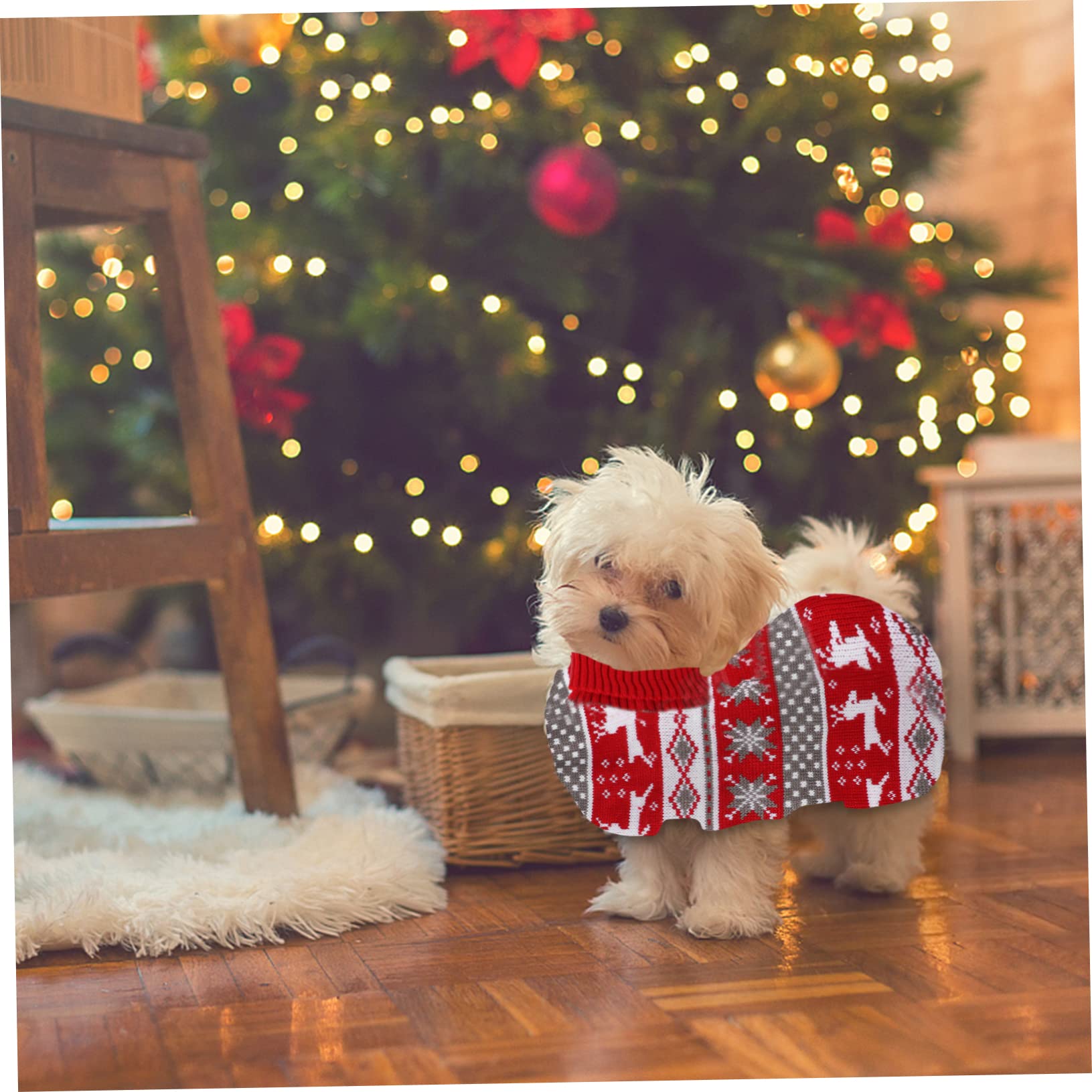 BESPORTBLE 3 Pz Maglione per Animali Domestici Costume Cane Natale Vestiti Cane Natale Cucciolo Giacca Invernale per Cuccioli Maglioni Natalizi Prodotti per Animali Vestiti per Cani