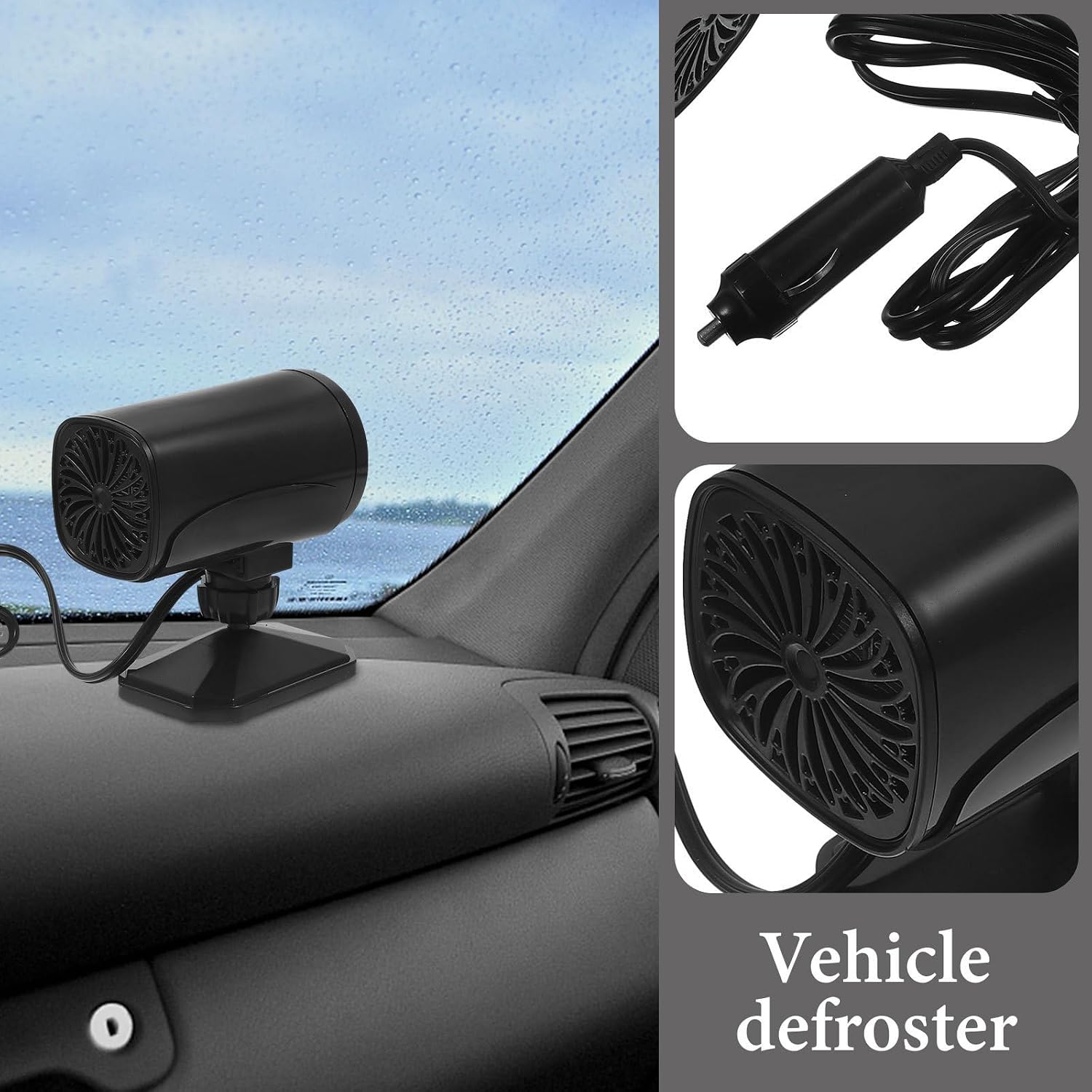 V Portable Car Heater Defroster Fan for Windshield