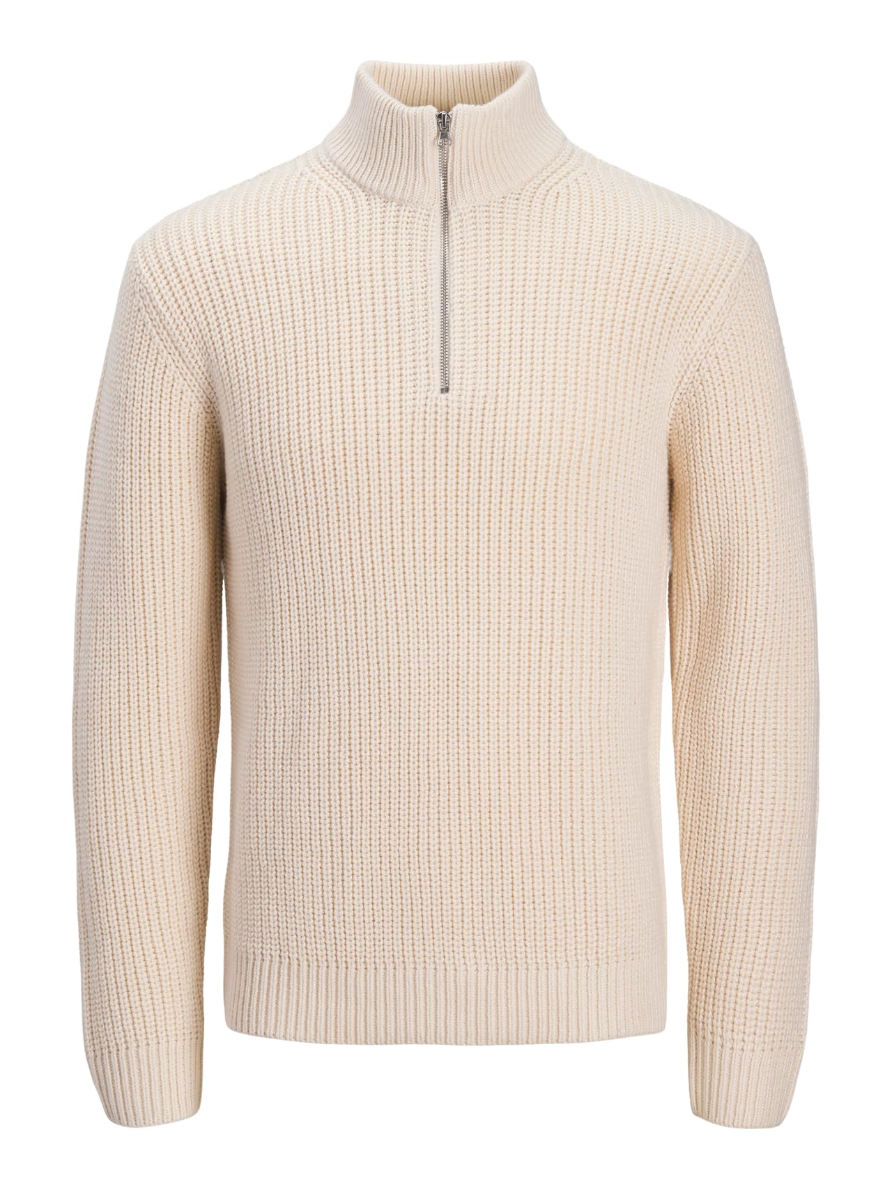 Jack & Jones Men's Sea Salt Jorbleecker Knit Half Zip Bf, S