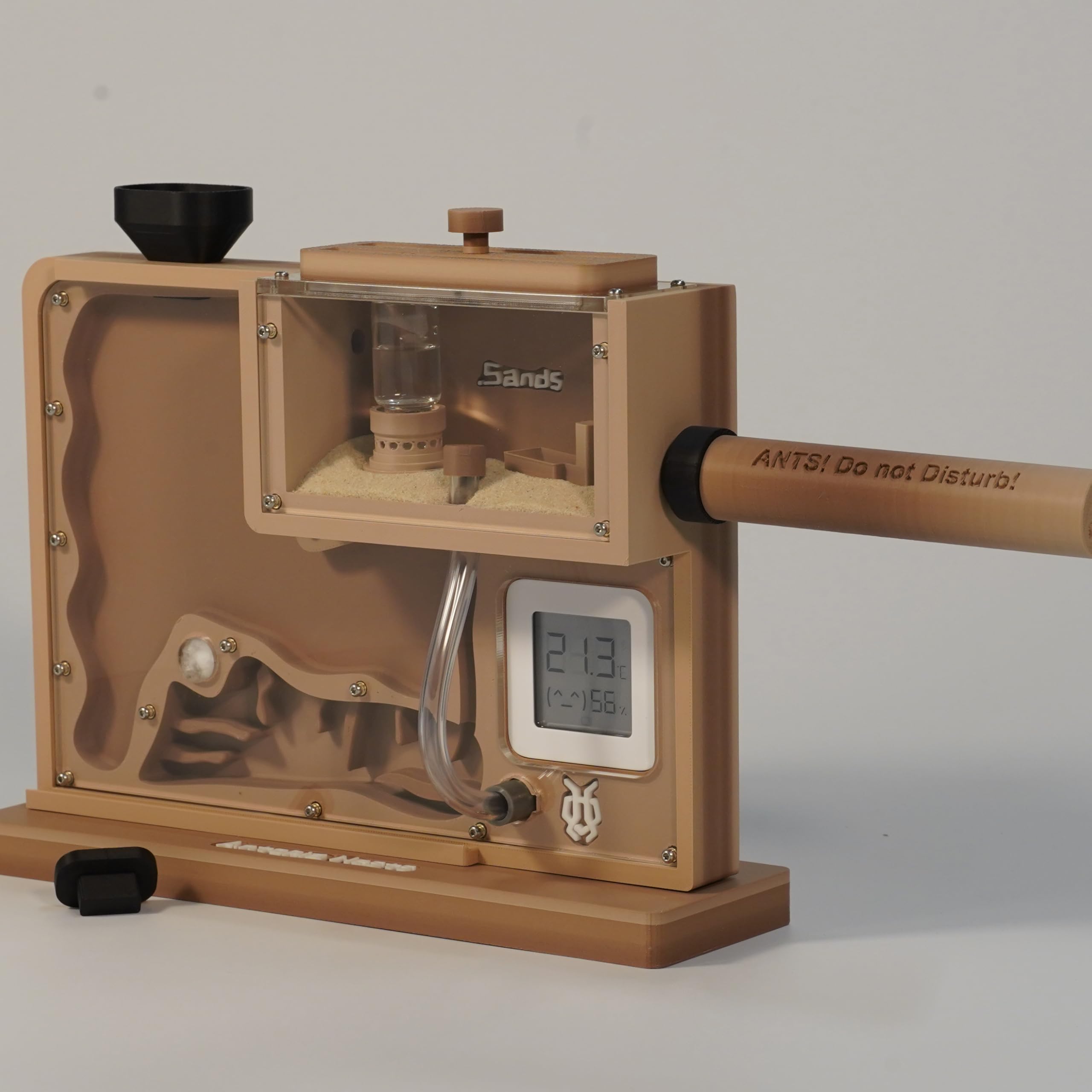 Antopia.Nests Sand-Ant Farm Nest, Sand-Stil Formicarium-Habitat mit integriertem Außenbereich, Feuchtigkeitssystem und Beobachtungsbereich für Ameisenhaltung