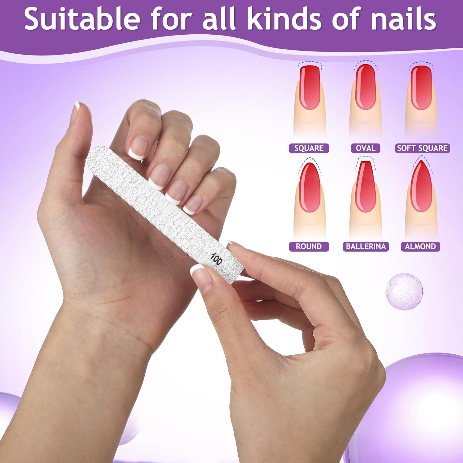 200 Pcs Nail File 100/180 Grits Disposable Refill Collection Replaceable File System Zebra Emery Boards Manicure Toenails Finger Small Peel Stick Nail Filer Refill 3.9'' L x 0.6'' W