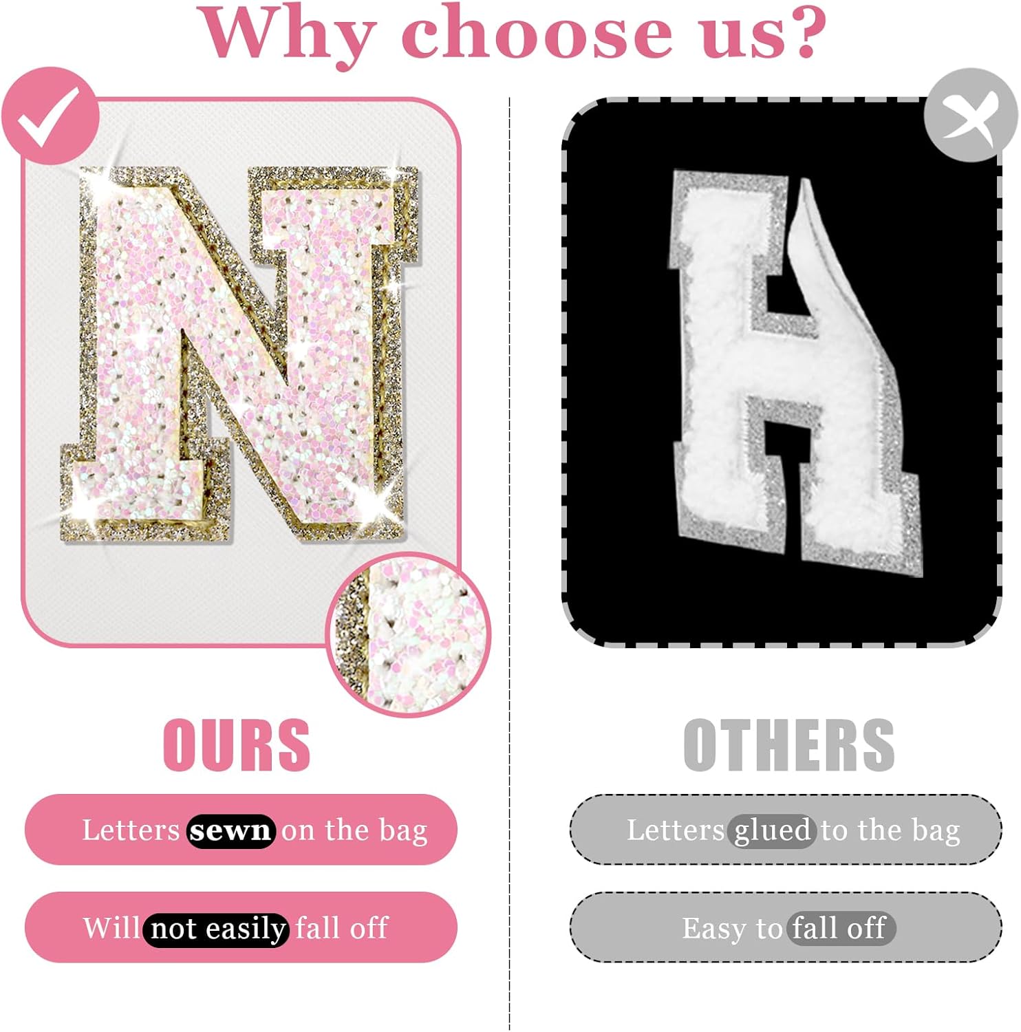 Personalized Preppy Glitter Initial Makeup Bag 8 71cC7DJEAdL. AC SL1500