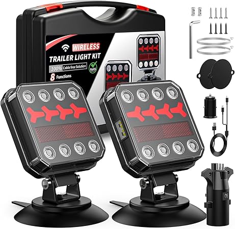 SURPUTS Wireless Bluetooth Magnetic Trailer Lights