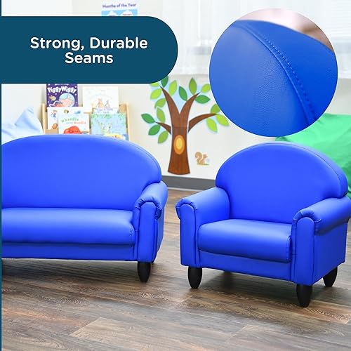 Miniatura 49 de Children's Factory As We Grow CF805-196 - Silla para niños pequeños, color rojo, asiento flexible para guardería o preescolar, silla de lectura para