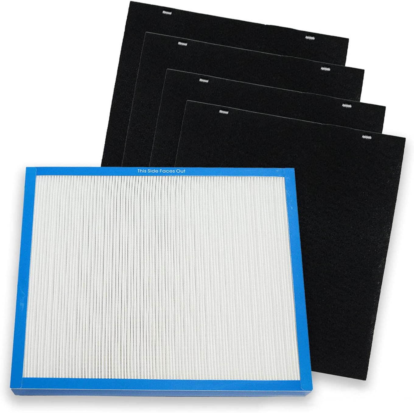 – PUREBURG Replacement True HEPA Filter Set Compatible with HoMedics Total Clean AR-2FL / AF-20FL Fits AR-20 AF-20 AP-25 Air Purifier,H13 Activated Carbon Air Clean Dust VOCs Odor