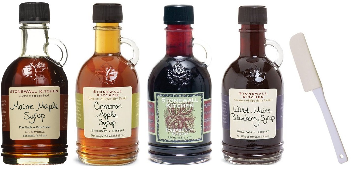 Amazon.com : Stonewall Kitchen 4 Piece Pancake Syrup Variety Set 8.5 FL ...