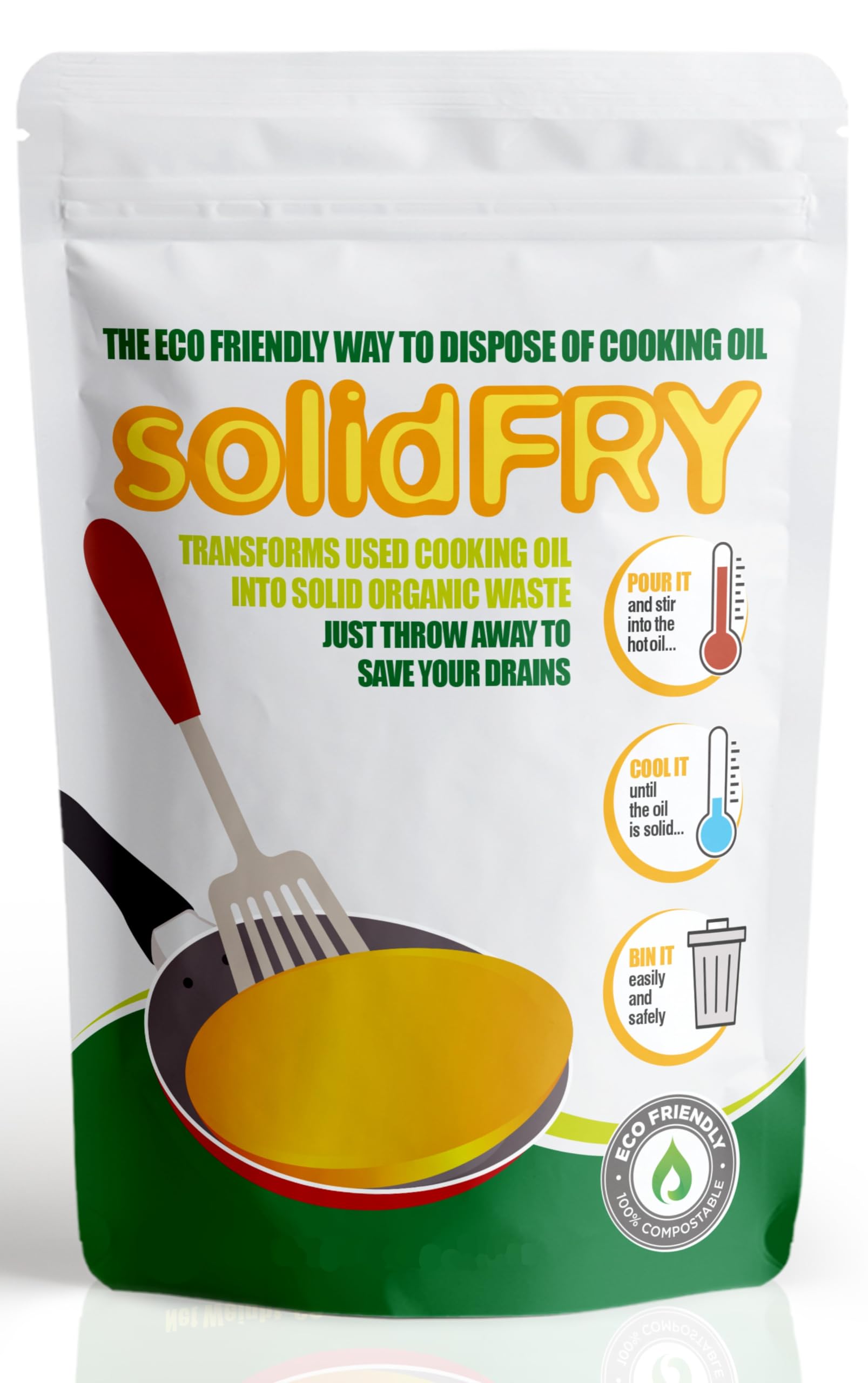 SolidOil: Cooking Oil Solidifier, White, Normal