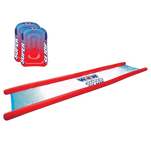 Wow Sports Super Slide Giant Backyard Slip and Slide with Sprinkler, Extra Long Water Slide 25 x 6 ft