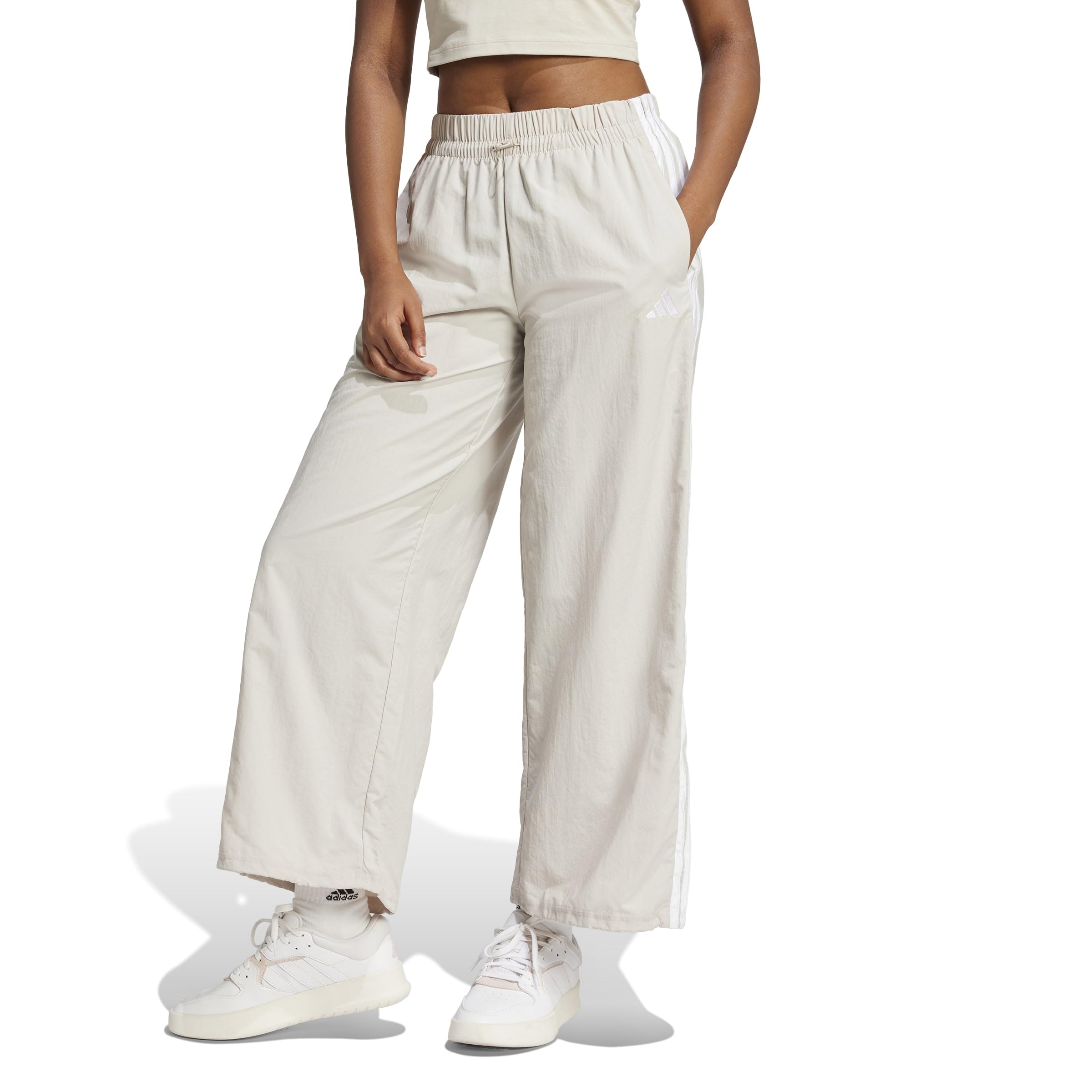 

                                                    Adidas Women's Essentials 3-Stripes Woven Parachut