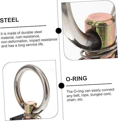 Miniatura 5 de L Track Tie Down 4 unids E Track Accesorios de acero inoxidable Pernos de pista de línea aérea Ataduras de pista de un solo perno prisionero L