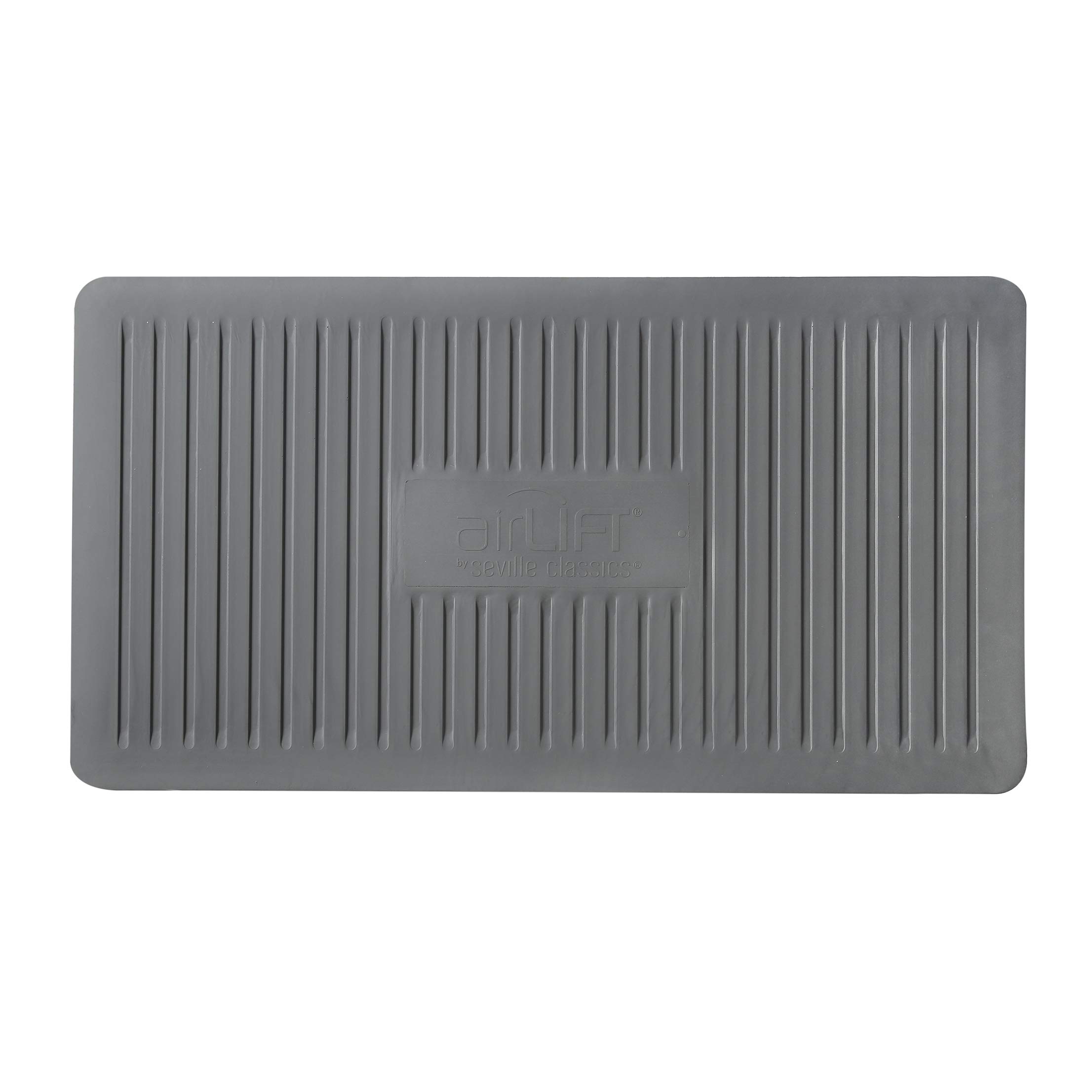 Seville Classics AIRLIFT - Tapete ergonómico antifatiga de 39 pulgadas para escritorio de pie, para oficina, hogar, garaje, cocina, color gris