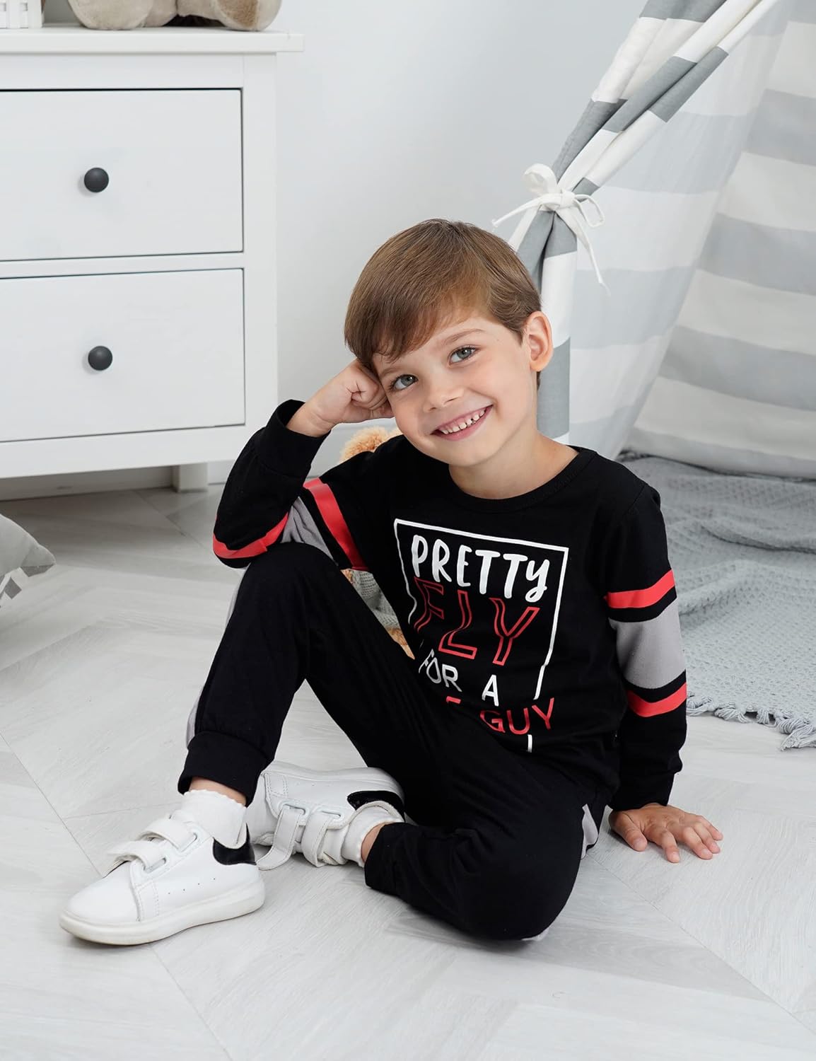 Toddler Boy Clothes Long Sleeve Pullover Sweatshirt Top Jogger Pant Sets 2 Piece Outfits Fall Winter Baby Boys - Image 4