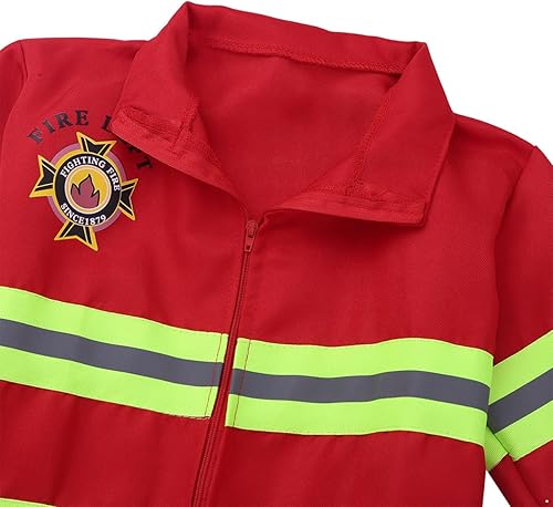 Miniatura 4 de vastwit Disfraz de bombero clásico unisex para niños y niñas