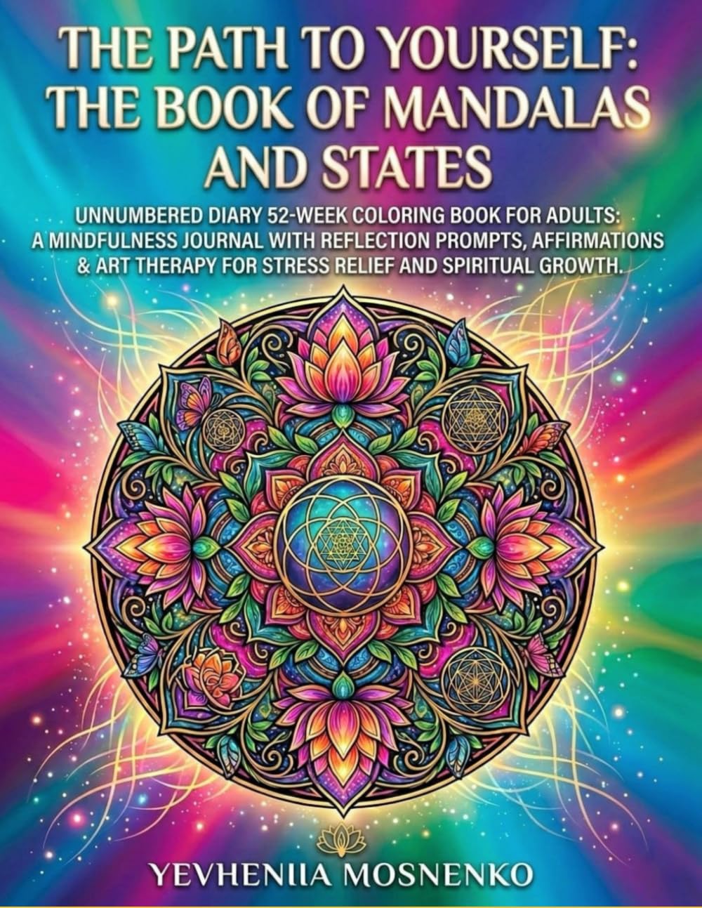 The Path to Yourself: The Book of Mandalas and States: Unnumbered diary 52-Week Coloring Book for Adults: A Mindfulness Journal with Reflection ... & Art Therapy for Stress Relief and Spiritual      Paperback – March 5, 2026