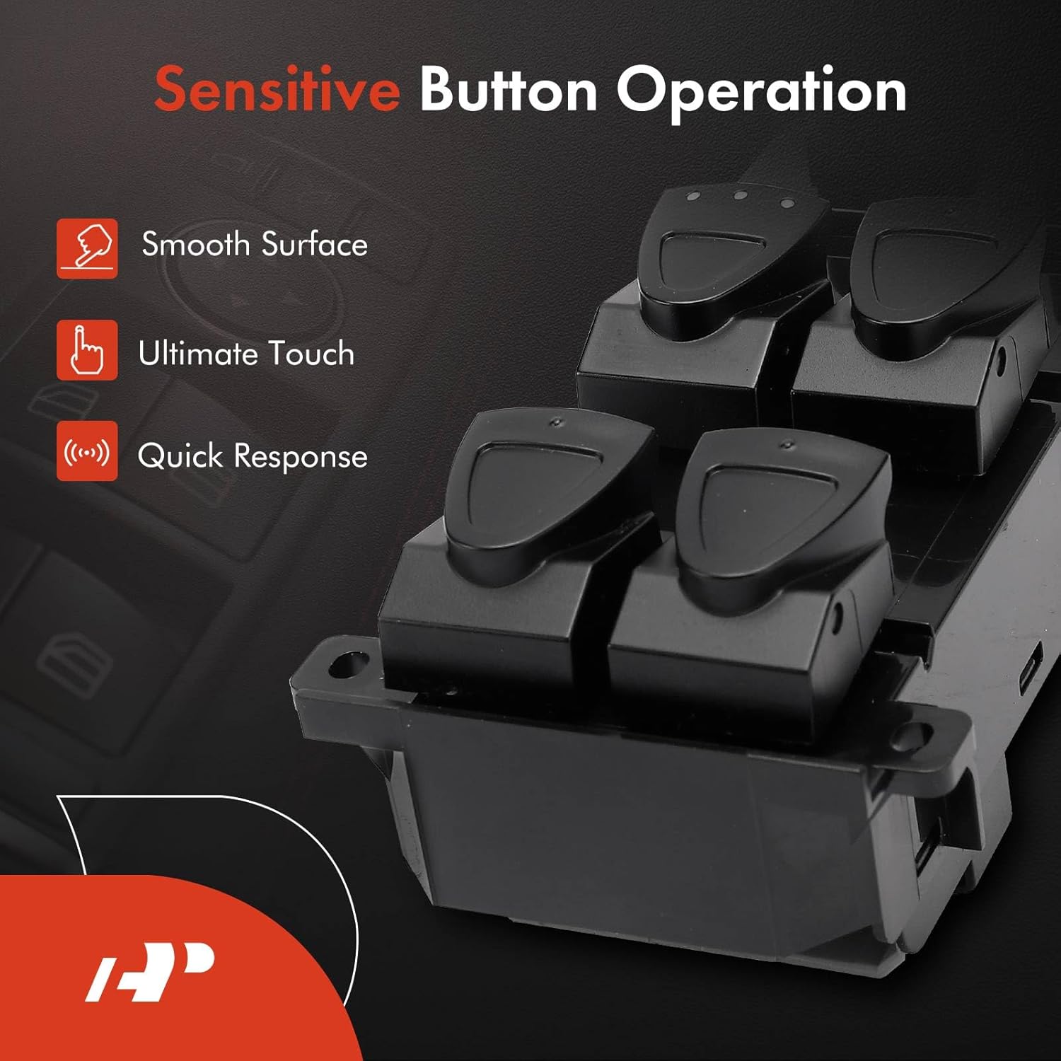 A-Premium Master Power Window Switch Compatible with Honda Civic DX 2006-2007/2011, Sedan 4-Door Only, Front Left Driver Side, Replace# 35750SNAA03