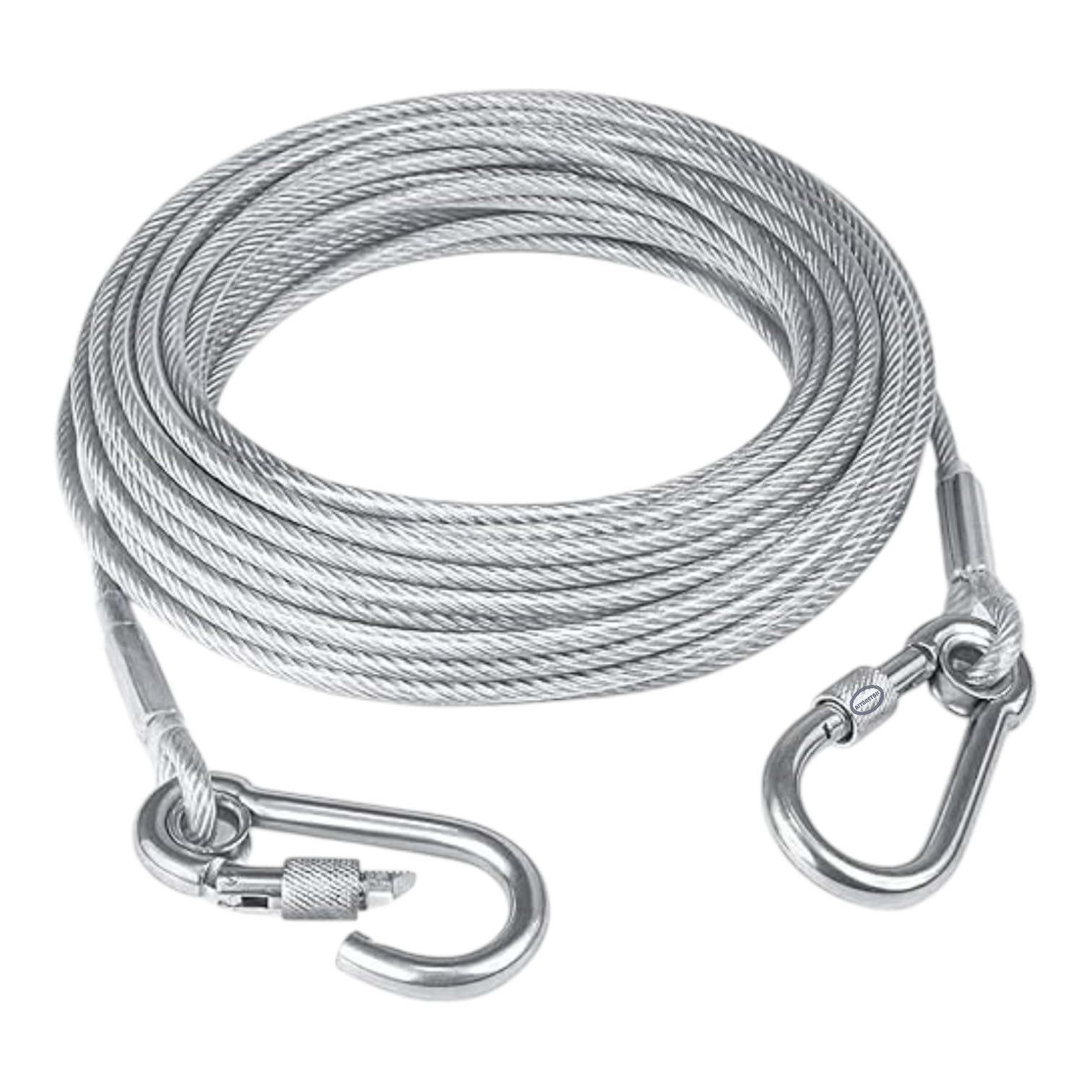 Heavy Duty Clothes Drying Rope 5 Meter with Hooks | Steel Clothesline for Balcony, Bathroom & Travel | Rust-Resistant Strong Cloth Line for Indoor & Outdoor Use (Silver)-image-25