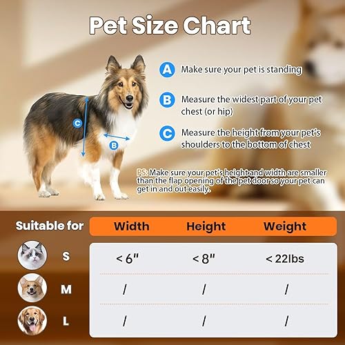 Miniatura 6 de Puerta de gato para pared, puerta pequeña para mascotas, puerta resistente para perros, marco de aluminio, 2 solapas magnéticas, eficiencia