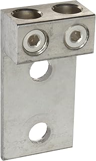 Morris Products 90841 Mechanical Lug, Two Conductors, Two Hole Mount, Aluminum, 300 AWG, 300mcm - 6SOL. Wire Range