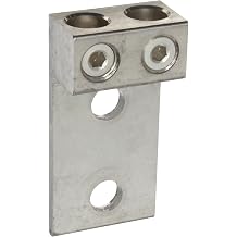 Morris Products 90841 Mechanical Lug, Two Conductors, Two Hole Mount, Aluminum, 300 AWG, 300mcm - 6SOL. Wire Range