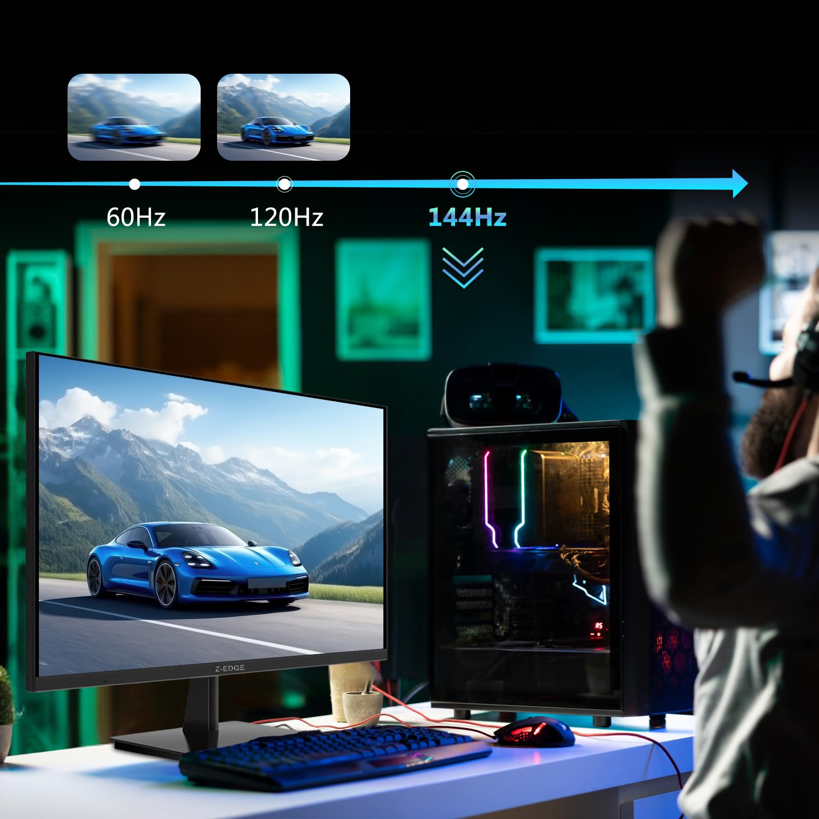 Amazon.co.jp: 4Kモニター、Z-Edge 28インチ IPSモニター、UHD