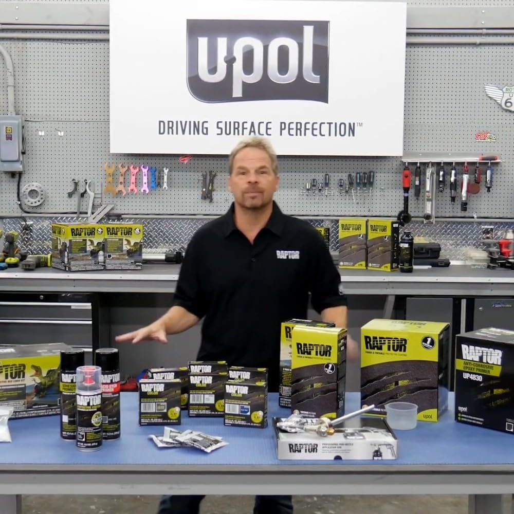 U-POL VOC Raptor Tintable Truck Bed Liner Kit w/Gun (4 Liter)