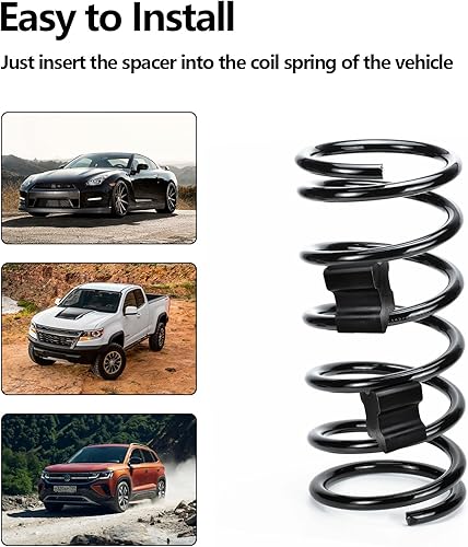 Miniatura 4 de Espaciador de resorte helicoidal de goma, espaciadores de resorte helicoidal resistentes para automóvil, espaciadores de elevación de resorte