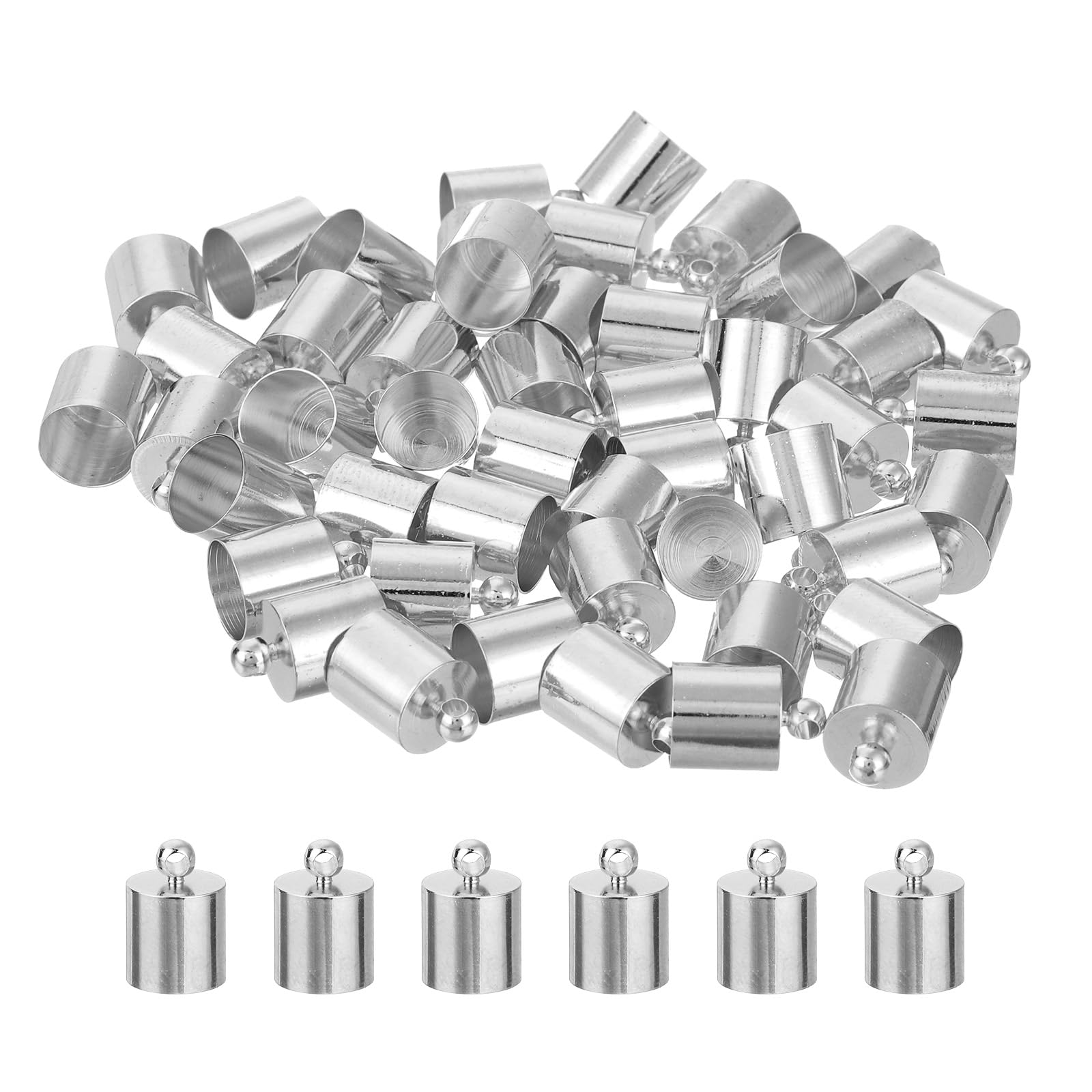 Embout de cordon en cuir 9mm uxcell pour création de bracelets et pompons x50