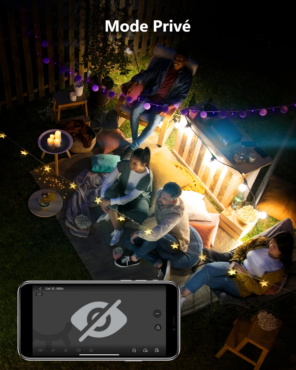 Imou 3K(5MP) Caméra Surveillance WiFi Extérieure sans Fil Solaire, Camera Solaire Exterieur avec IA Détection Humaine, Vision Nocturne Couleur, Audio Bidirectionnel,Mode Privé,Sirène,Étanche IP66