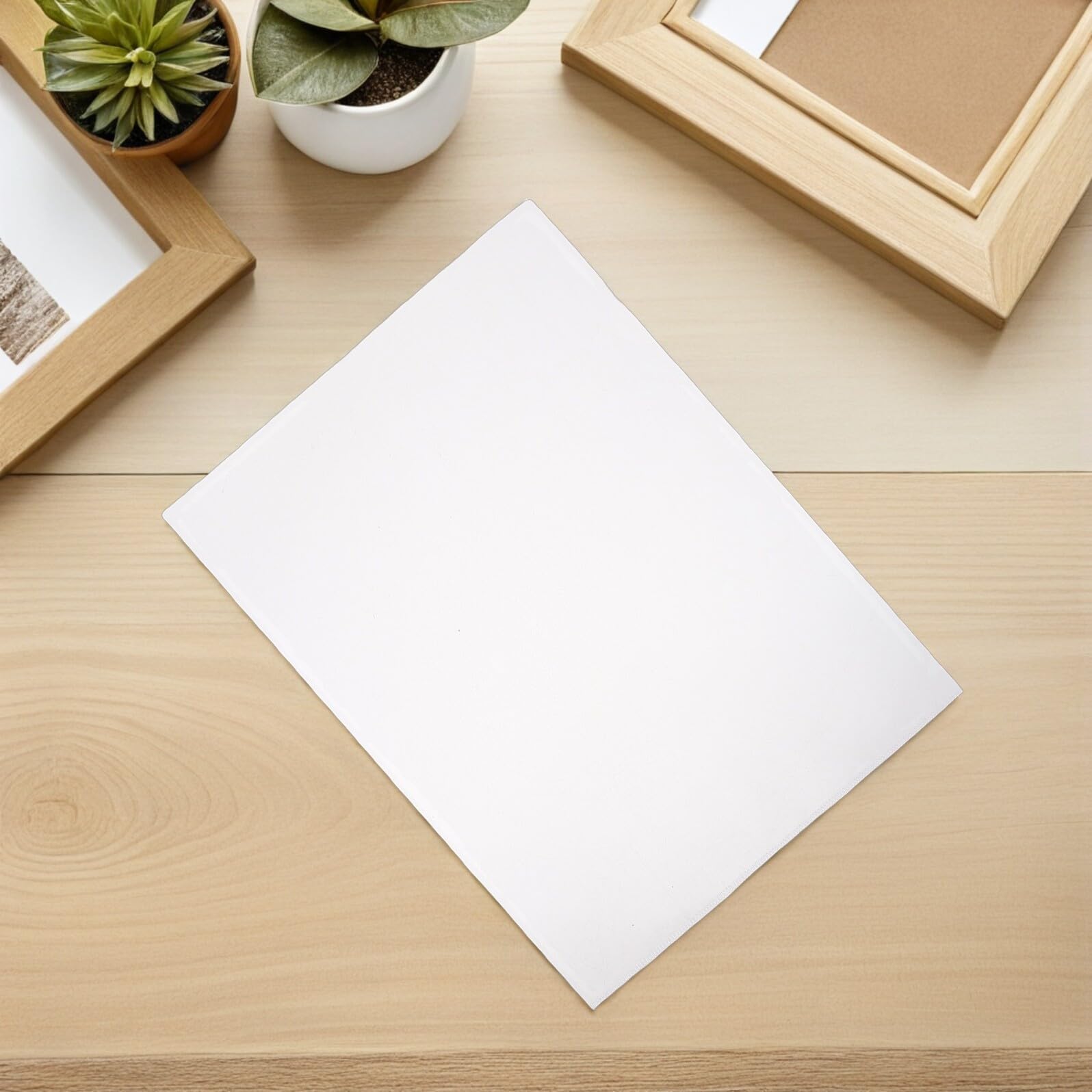 INOOMP 50 Pezzi Cartelletta e Compatibile Formato Porta Documenti in Plastica Trasparente Spessa a Forma, per Quotidiano e Scolastico