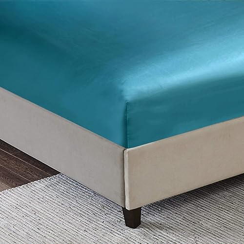 Miniatura 2 de Juego de sábanas de 4 piezas RV King Size Super Soft Satén sedoso se adapta a colchones de hasta 20.9in DP, incluye 1 sábana bajera + 1 sábana