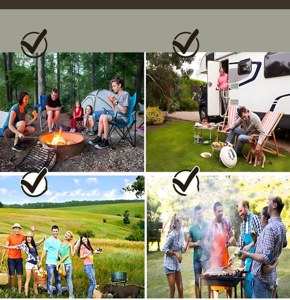 Camping Cooking Utensils Set,18Pcs Stainless Steel Camp Cooking Kit with BBQ Tools, Knife Set for Travel, Picnic, BBQ, Party,18 Set