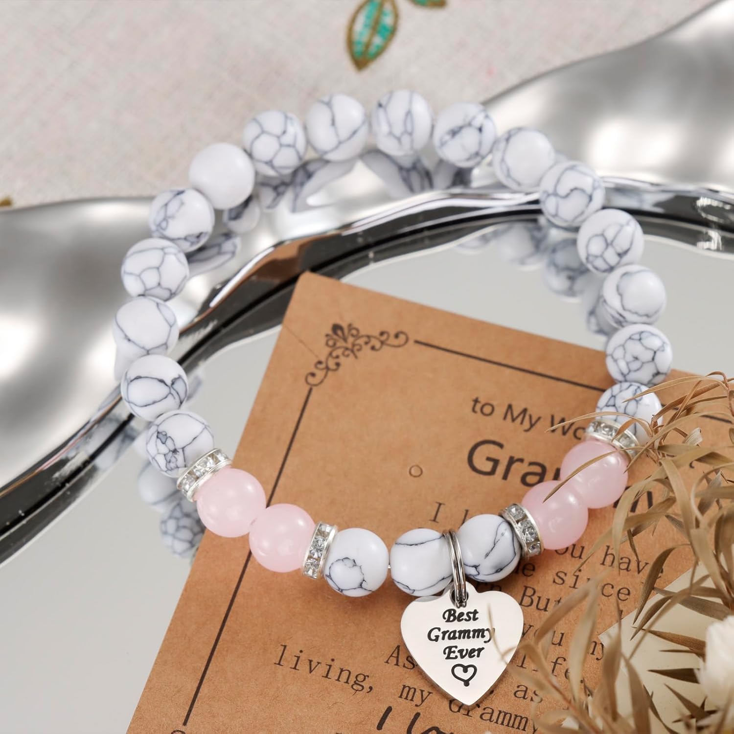 Gifts for Grammy Birthday from Grandkids Granddaughter for Women Bracelet Mothers Day Gifts for Grammy - Image 6