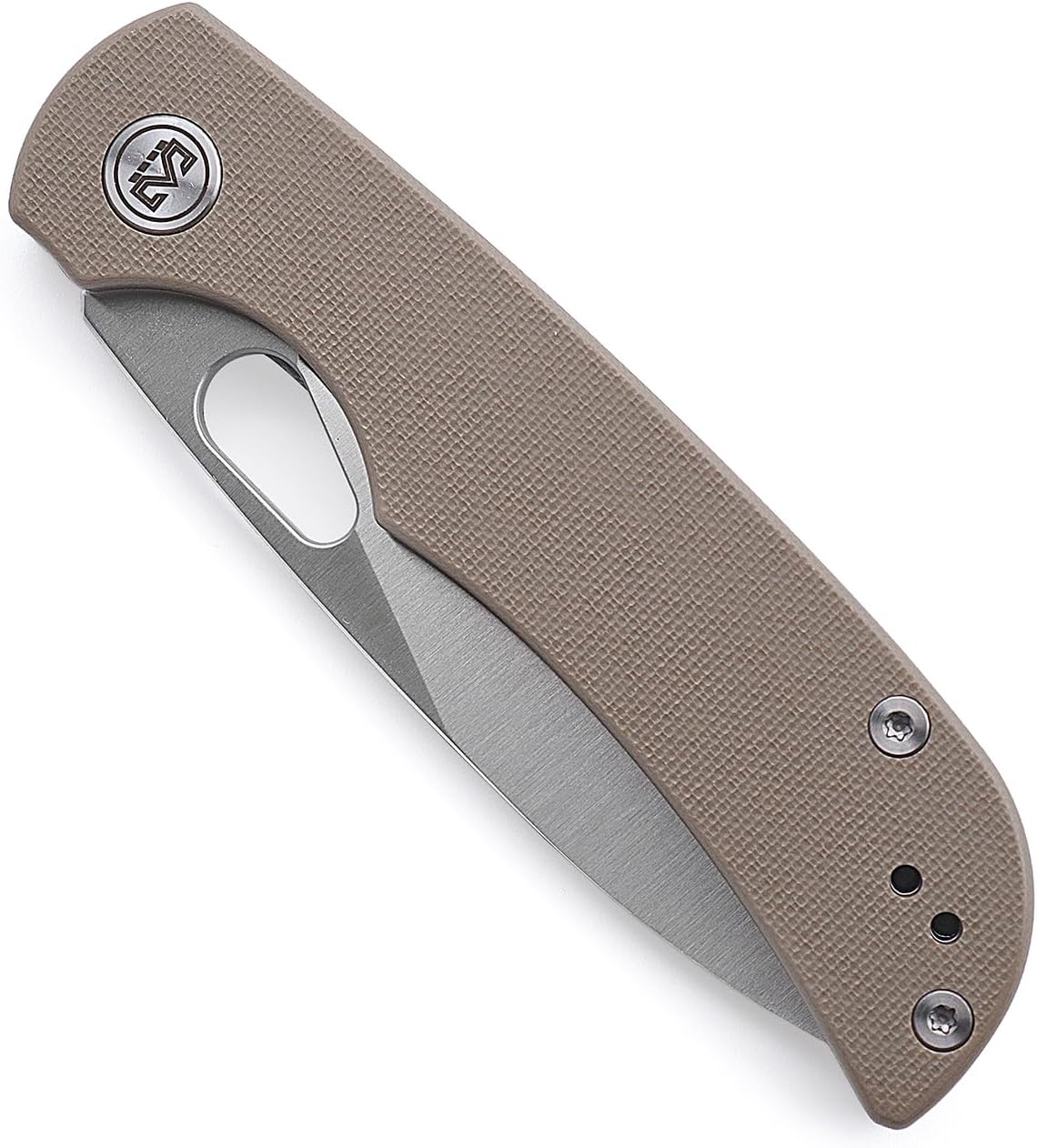M Miguron Moyarl Folding Knife 3.25"14c28n Steel Satin Blade Tan G10 Handle With Pocket Clip Camping Hiking Pocket MGR-806TN