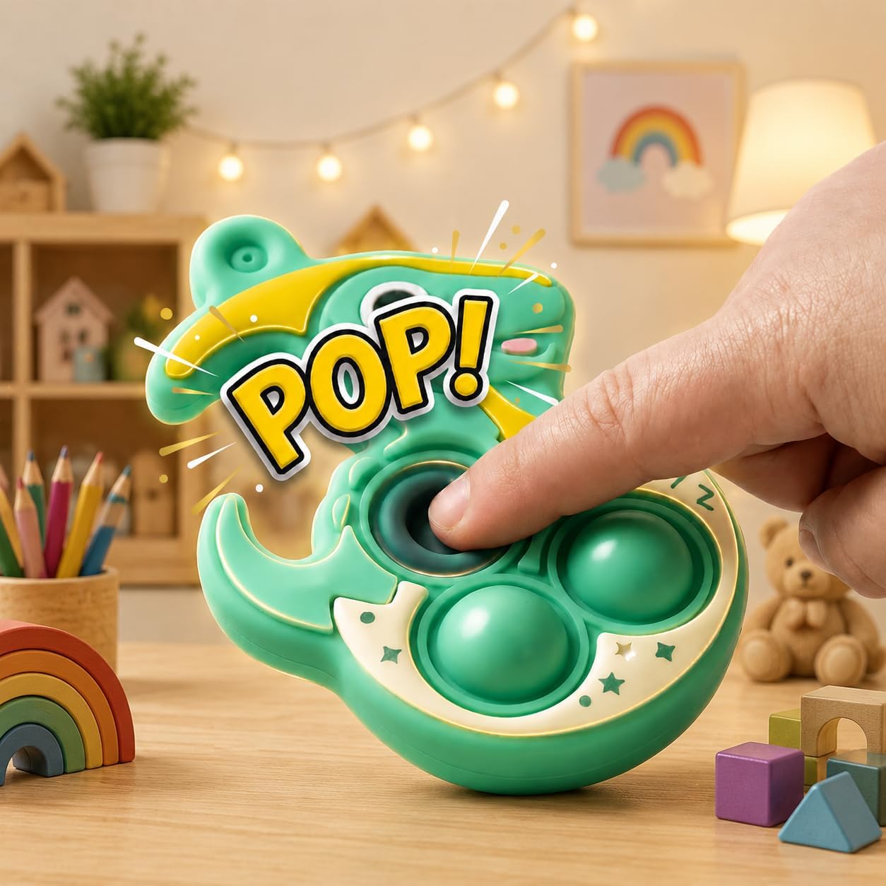 24 Pcs Dinosaur Pop It Fidget Toys for Kids, Mini Pop Its Keychains Bulk, Party Favors for Kids, Goodie Bag Stuffers, Classroom Prizes, Birthday Gifts