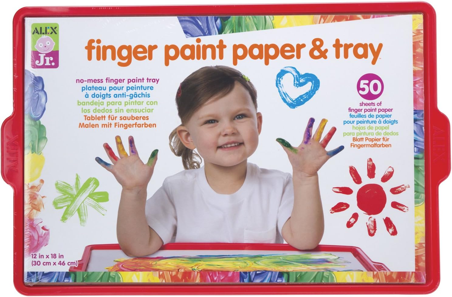 ALEX Jr. Finger Paint Paper and Tray