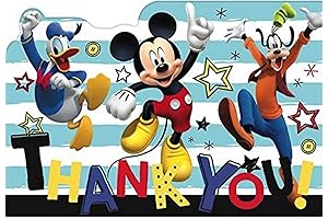 Mickey Mouse Thank You Note Card - 8 Pack