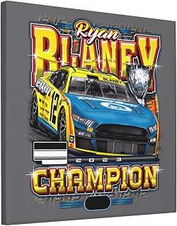 Ryan Blaney 12 Wall Art for Living Room Frameless Decorative Painting Bedroom Home Decor Picture Hanging Print 12x12 in