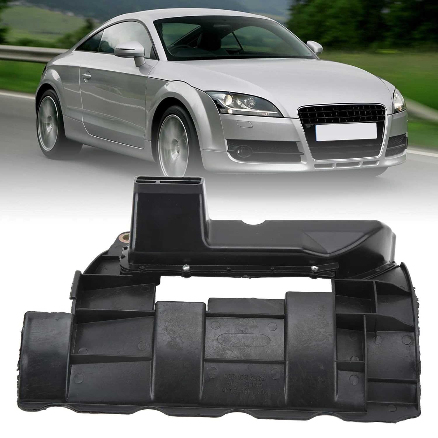 Oil Pan Baffle,Engine Oil Pan Replacement,Oil Pan Restrictor Plate,Oil Pan Baffle Restrictor Plate ABS High Strength 06B 103 623 C Replacement for Eurovan