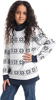 بلوفر صوف للبنات بتصميم متعدد الألوان من سيزر