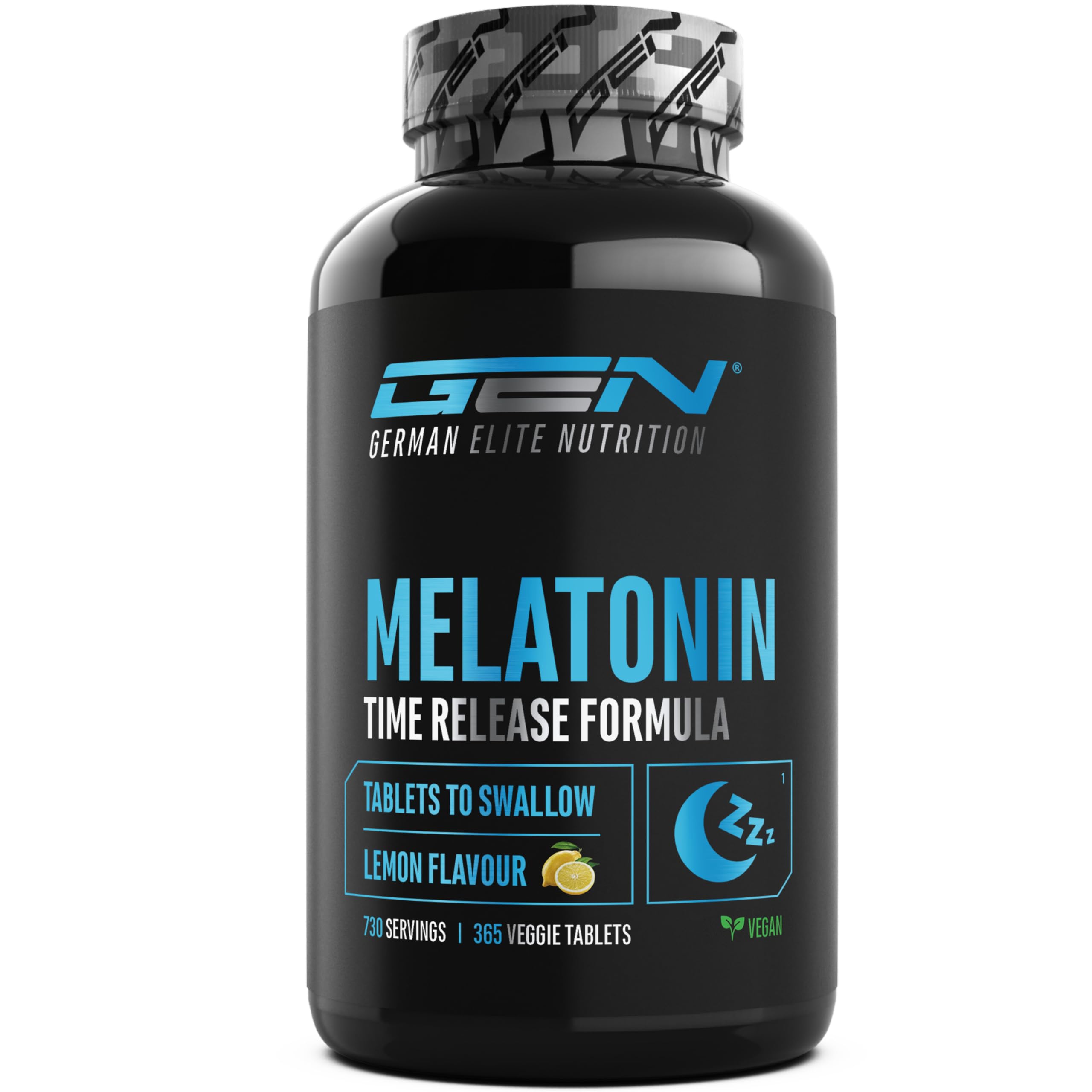 Mélatonine Time Release – 365 Comprimés à Sucer Goût Citron – Libération Retardé