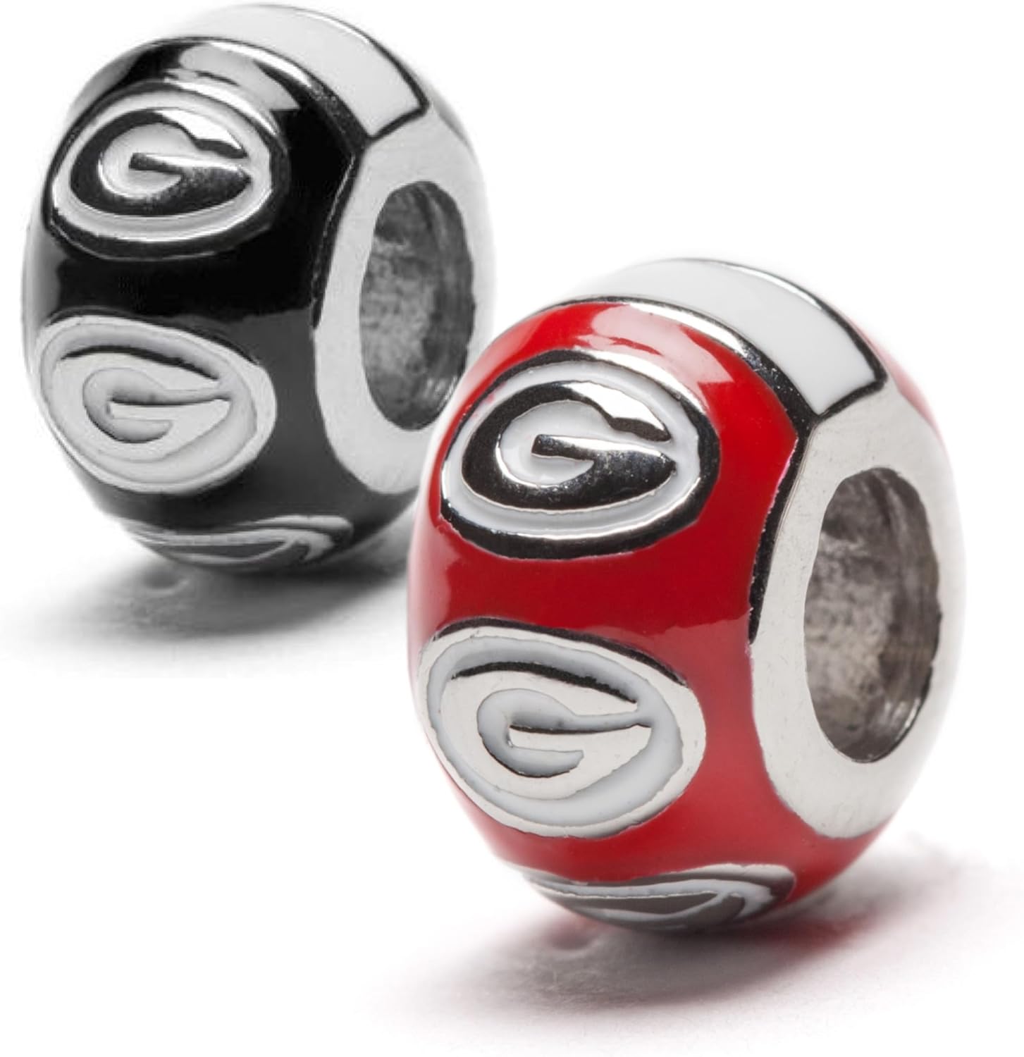 Stone Armory Charm Bracelet for Georgia Bulldogs - University of Georgia Bead Charm Bracelet - Officially Licensed UGA Women's Gift - Jewelry Compatible with Pandora - Stainless Steel Adjusts 6.5-8in