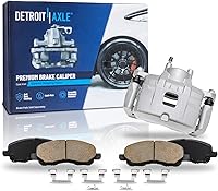 Vista 141 de Detroit Axle - Pastillas de freno para Dodge Dart 2013-2016 2014 2015 pastillas de freno de cerámica con reemplazo delantero y trasero de hardware