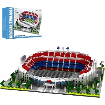 CAXIMSY Football Stadium Building Blocks Toys Football Architecture Model Kits Gifts for Adults 3500 + Pieces