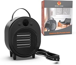 Graphene Far‑Infrared Mini Space Heater, 4 Modes 650/750/...